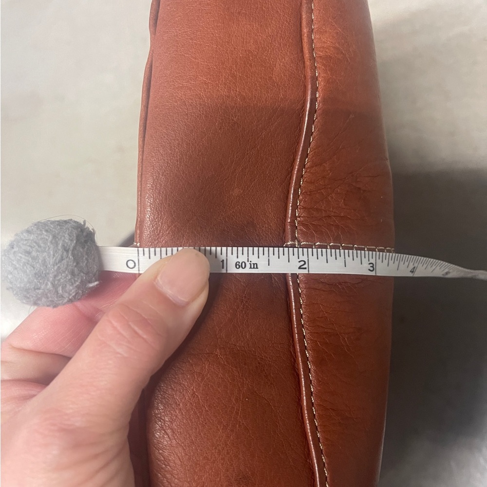 MARGO Cognac / Caramel / Camel Genuine Leather Hobo Bag Purse - Picture 16 of 16